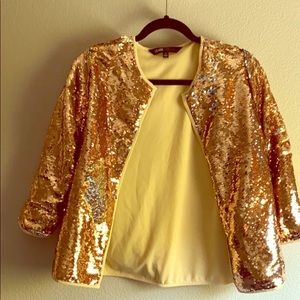 Lularoe Elegant Stella Rose Gold Jacket